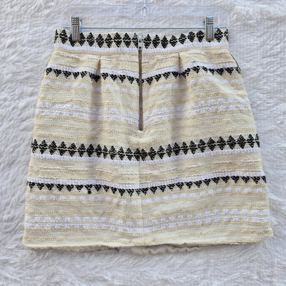 Anthropologie Nomad by Morgan Carper Goldflec Jacquard Mini Skirt - Picture 6 of 8